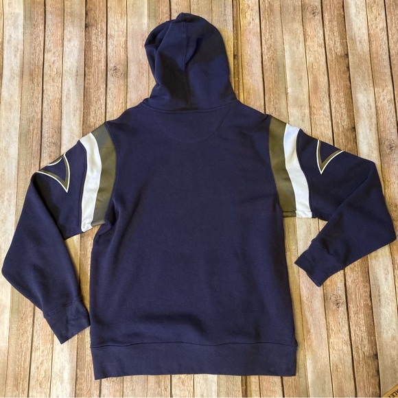 NWT St Louis Rams Jersey Hood Fleece M 7/2011 Fading Right Sleeve - Picture 9 of 10